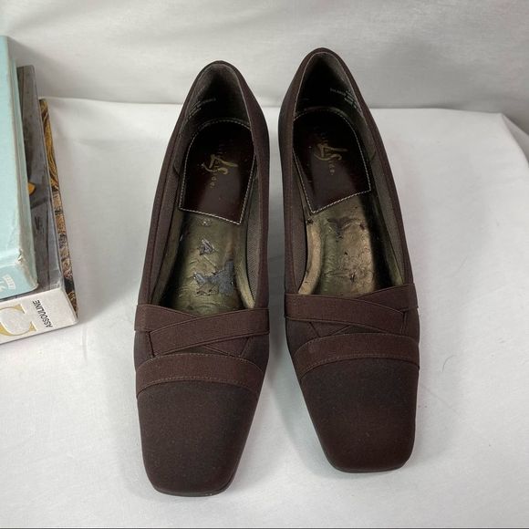 Life stride comfort sole suspense slip on brown low heel womens shoes size 6.5 - Picture 3 of 16